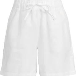 Premium Reinleinen-Schlupfshorts für Damen