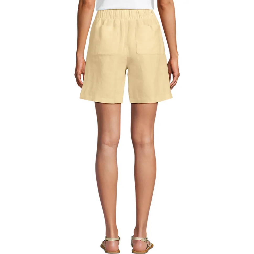 Premium Reinleinen-Schlupfshorts für Damen