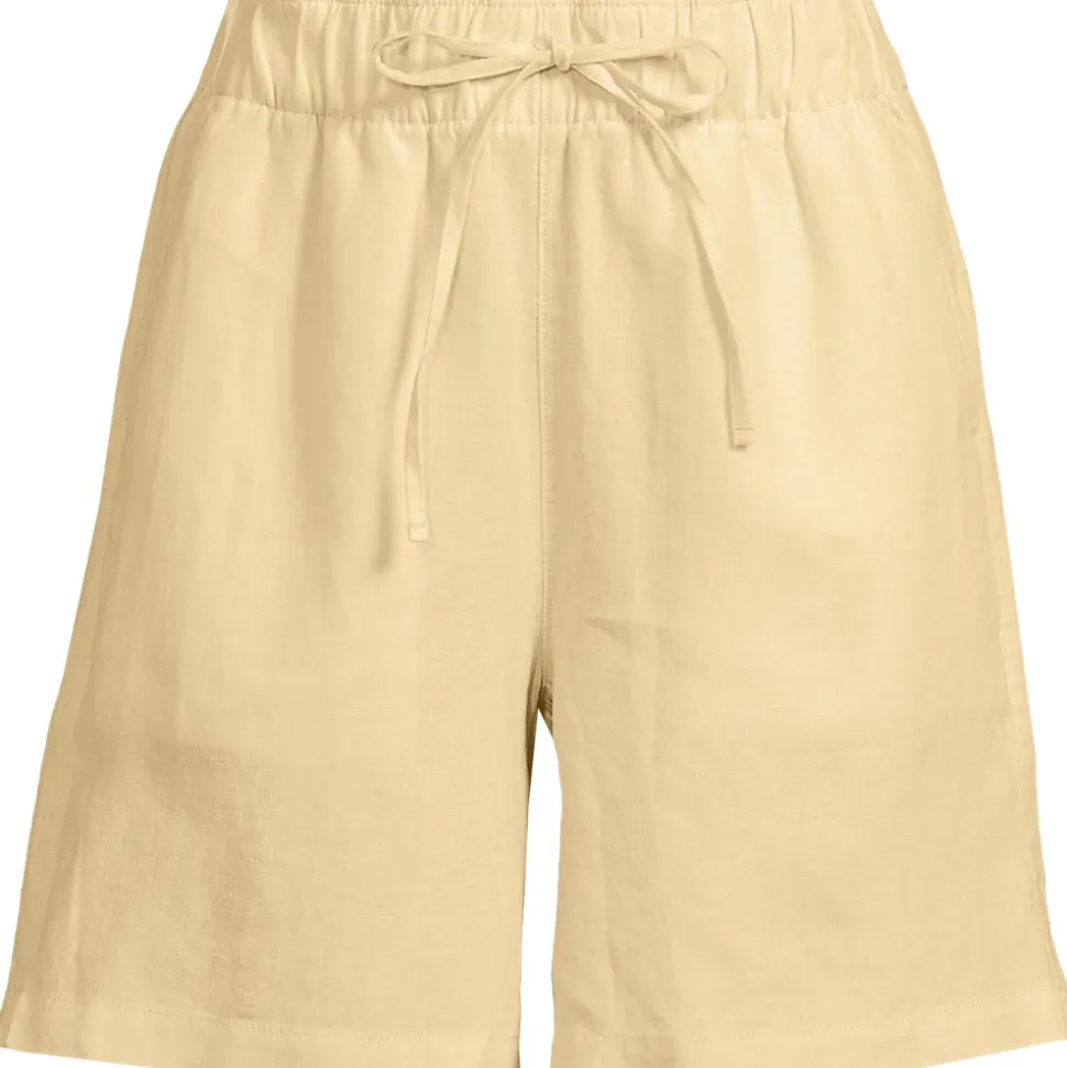 Premium Reinleinen-Schlupfshorts für Damen