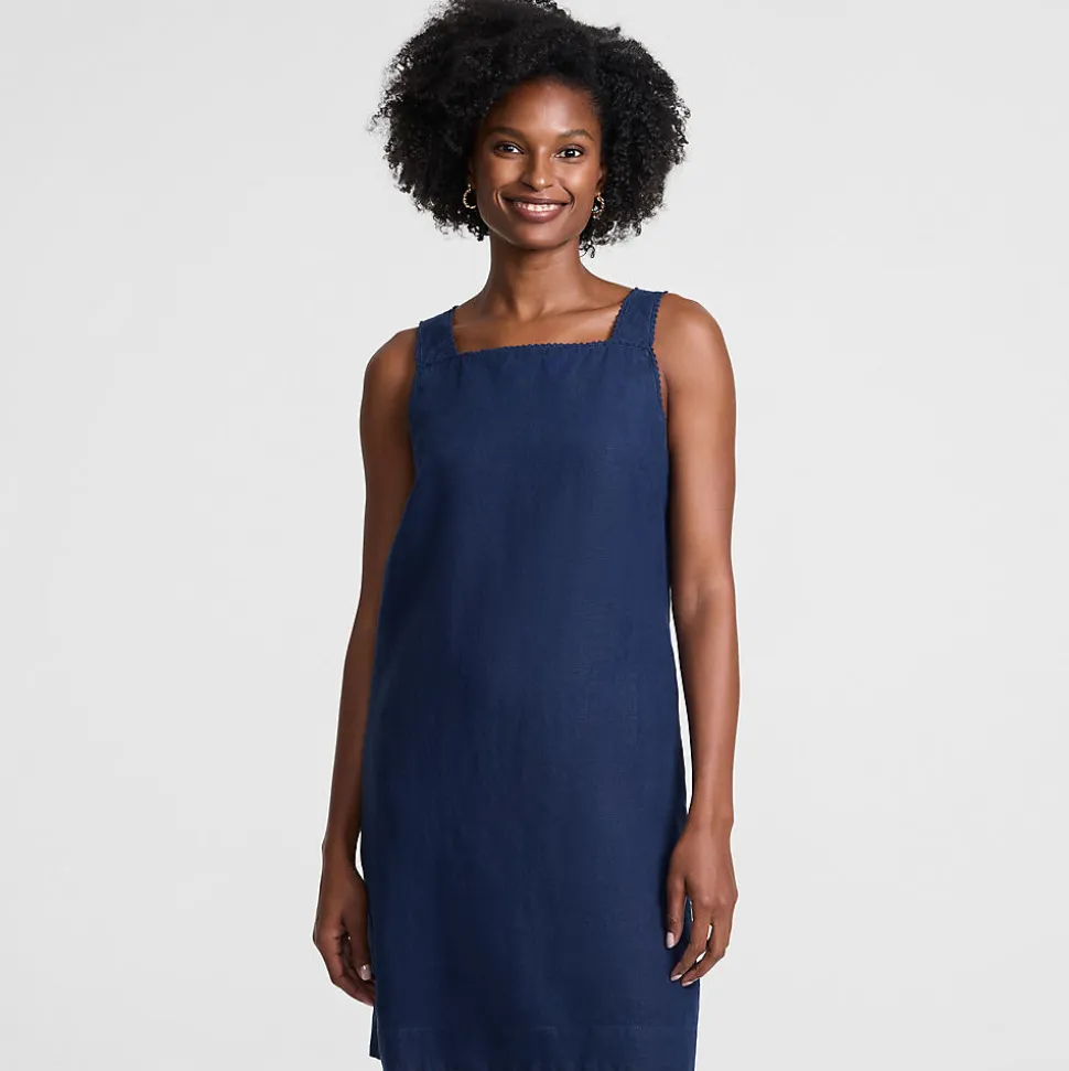 Premium Reinleinen-Shiftkleid