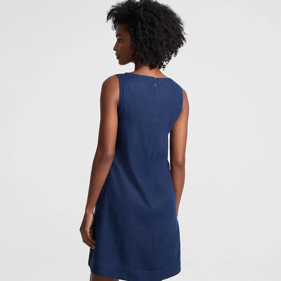 Premium Reinleinen-Shiftkleid