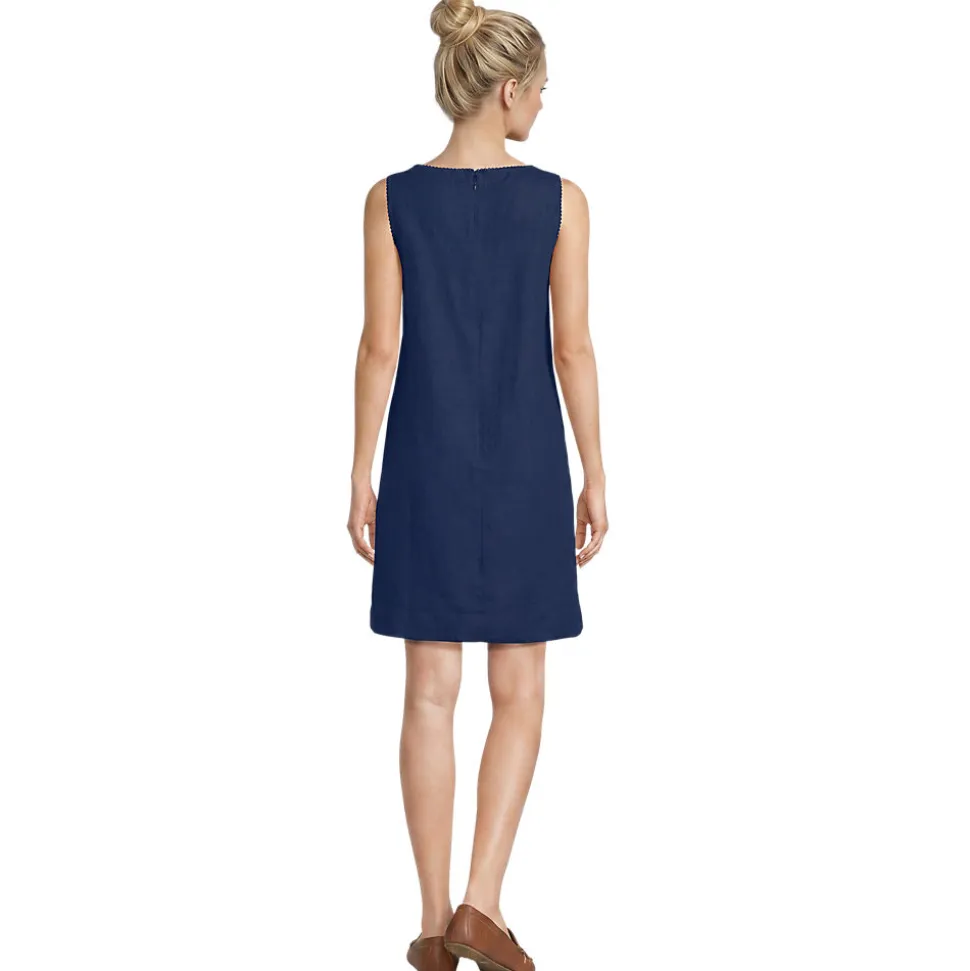 Premium Reinleinen-Shiftkleid