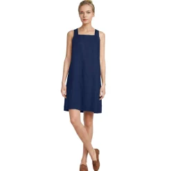 Premium Reinleinen-Shiftkleid