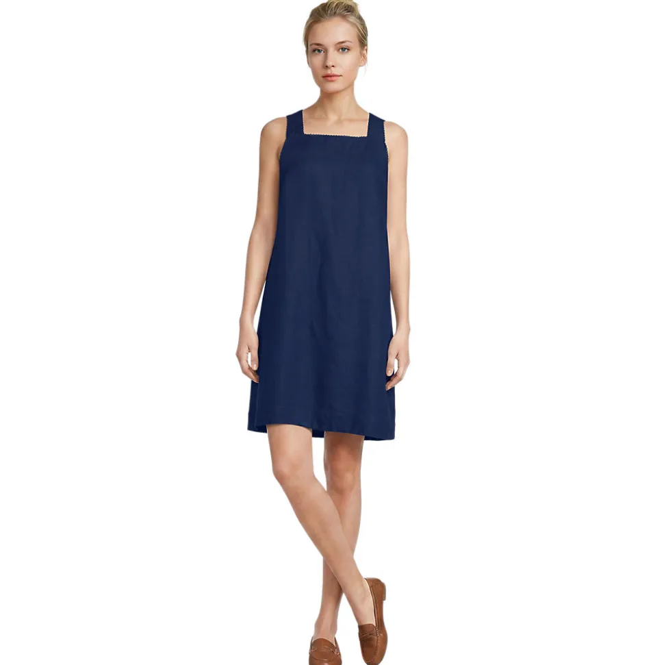 Premium Reinleinen-Shiftkleid