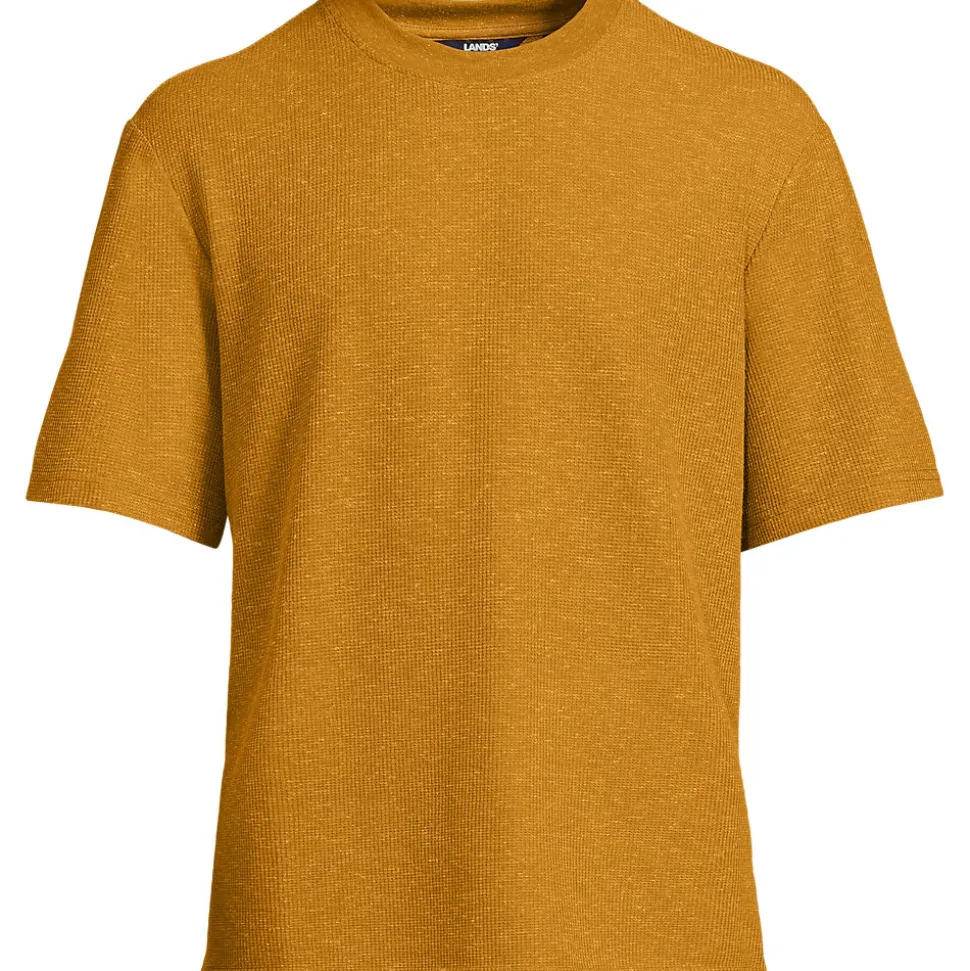 Premium Shirt mit Leinen und Waffelstruktur für Herren