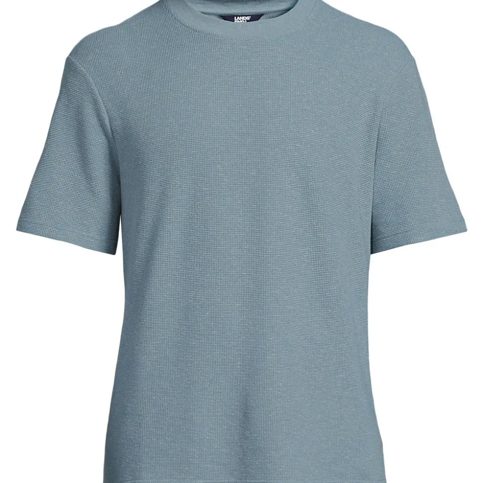 Premium Shirt mit Leinen und Waffelstruktur für Herren