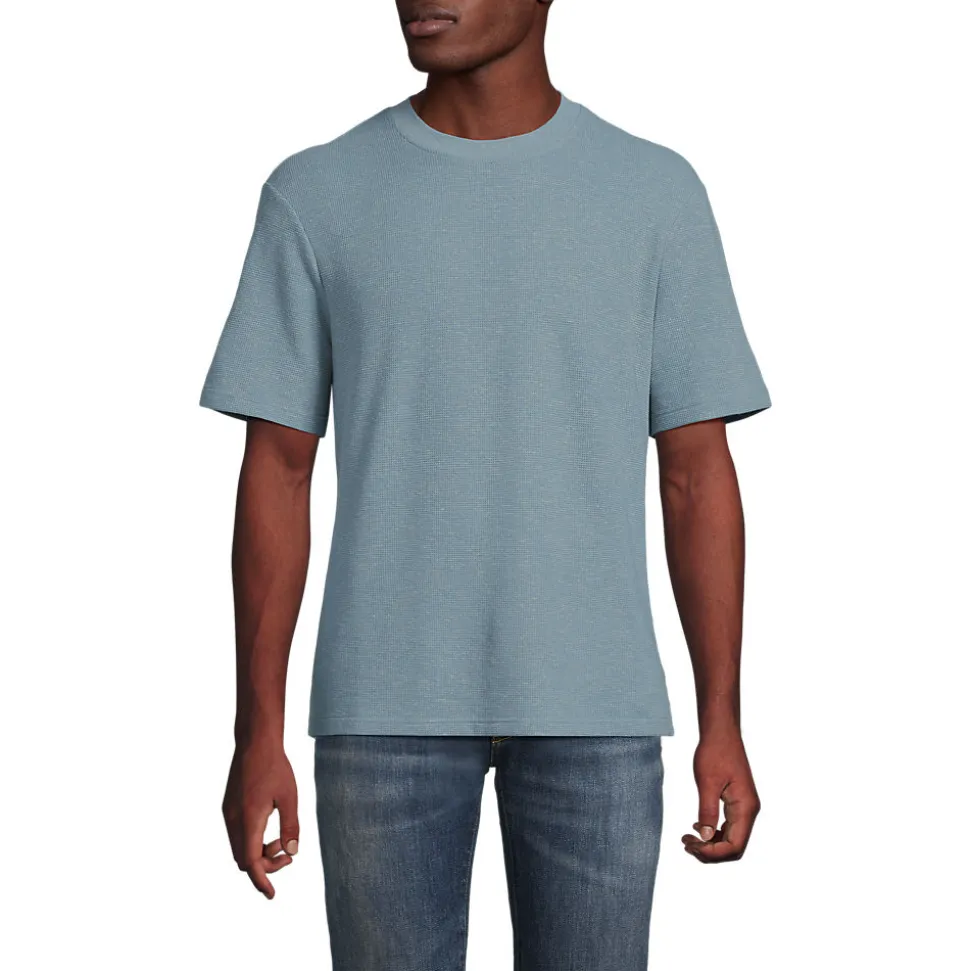 Premium Shirt mit Leinen und Waffelstruktur für Herren