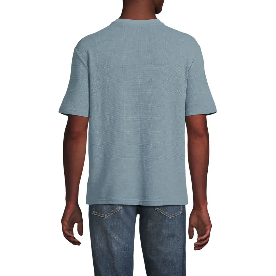 Premium Shirt mit Leinen und Waffelstruktur für Herren