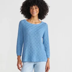 Pullover aus Leinenmix für Damen