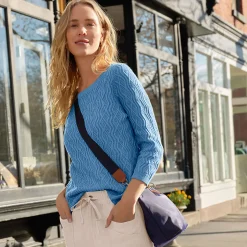 Pullover aus Leinenmix für Damen