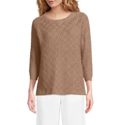 Pullover aus Leinenmix für Damen