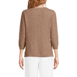 Pullover aus Leinenmix für Damen