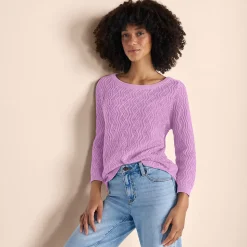 Pullover aus Leinenmix für Damen