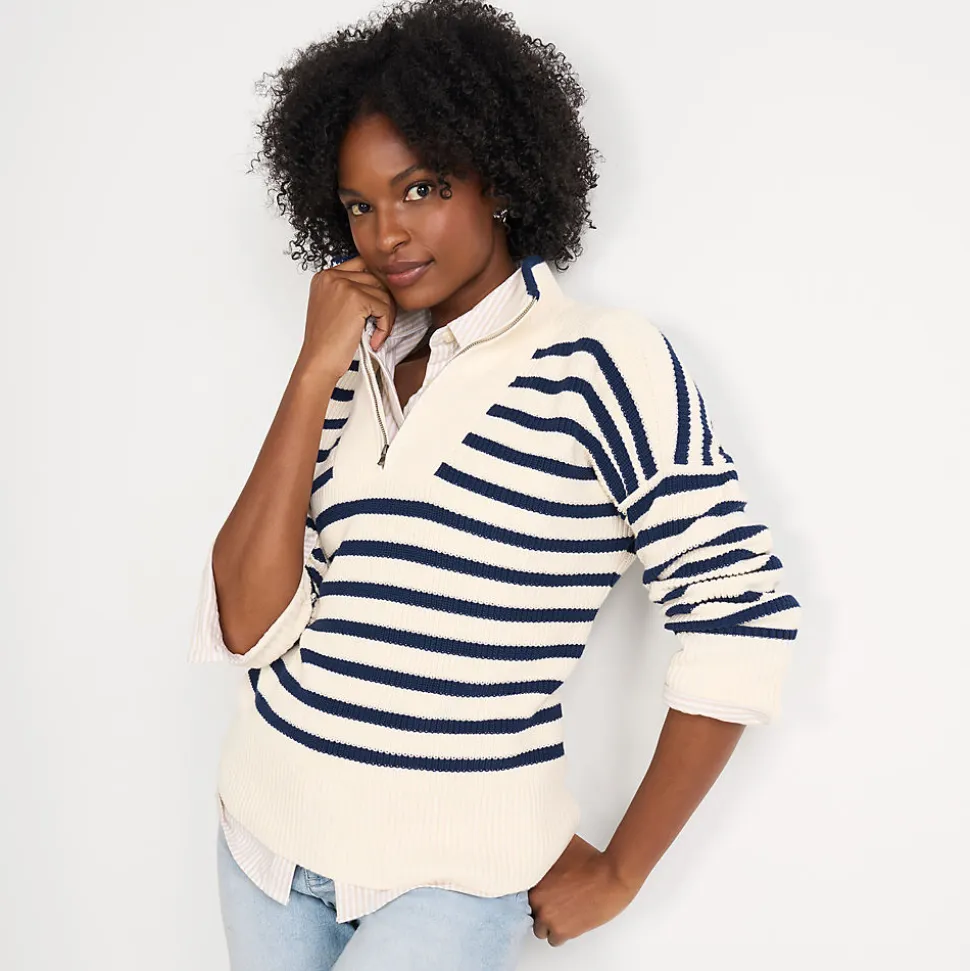 Pullover DRIFTER mit Reißverschluss für Damen