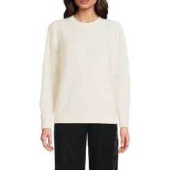 Pullover mit Perlenärmeln für Damen