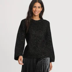 Pullover mit Schleife für Damen
