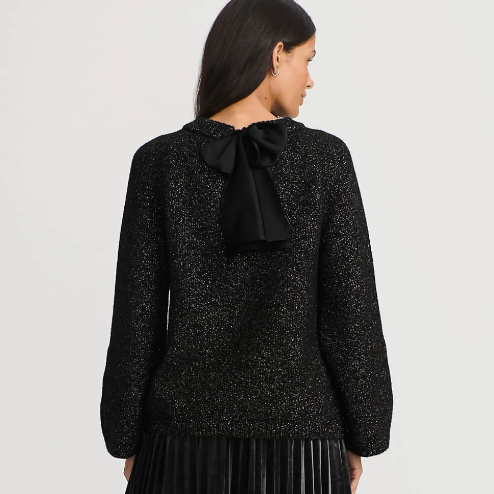 Pullover mit Schleife für Damen