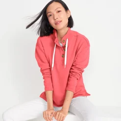 Pullover SERIOUS SWEATS mit Knopfleiste für Damen