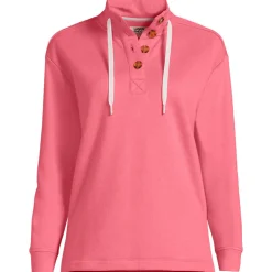 Pullover SERIOUS SWEATS mit Knopfleiste für Damen