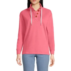 Pullover SERIOUS SWEATS mit Knopfleiste für Damen