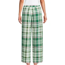 Pyjamahose aus reinem Baumwoll-Flanell für Damen