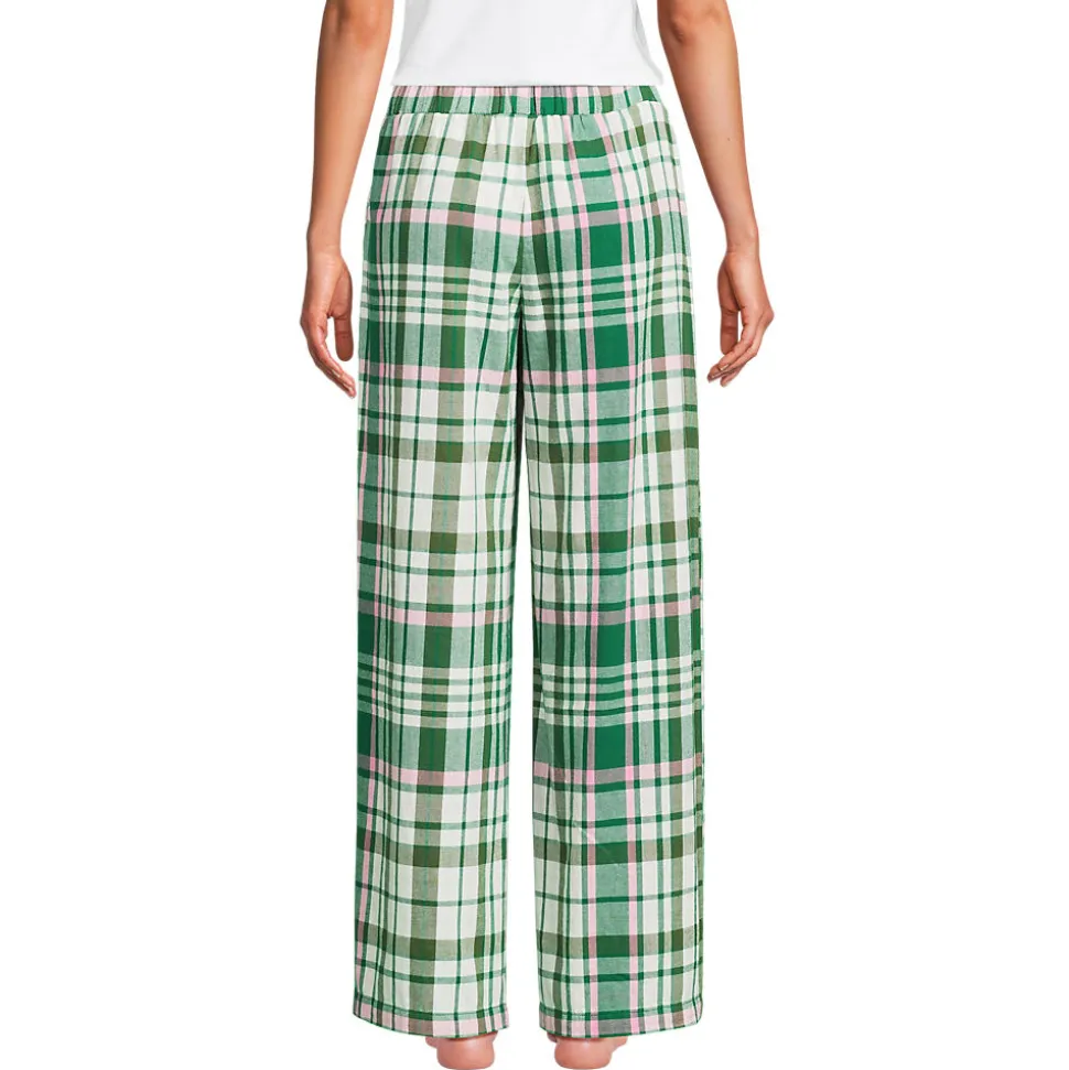 Pyjamahose aus reinem Baumwoll-Flanell für Damen