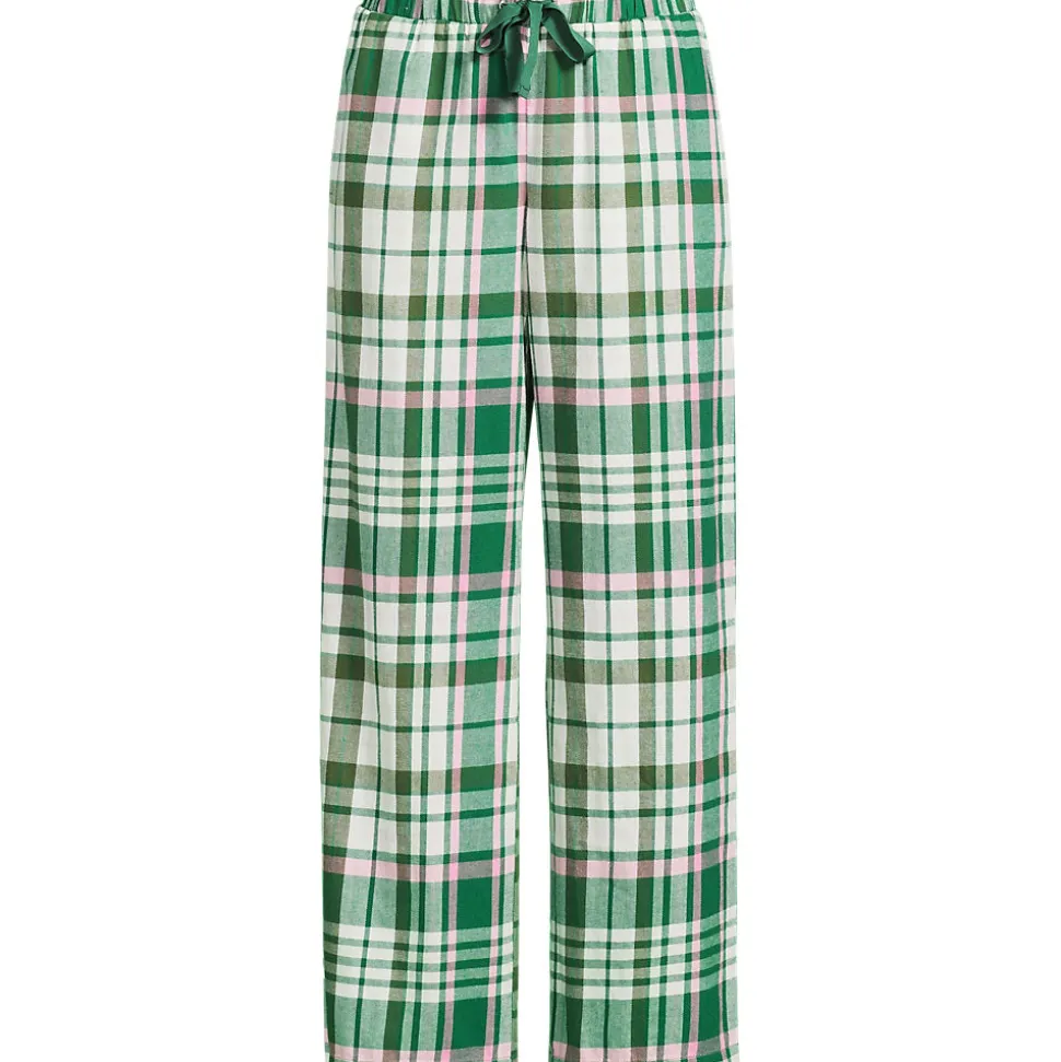 Pyjamahose aus reinem Baumwoll-Flanell für Damen
