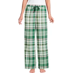 Pyjamahose aus reinem Baumwoll-Flanell für Damen