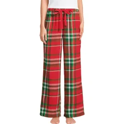 Pyjamahose aus reinem Baumwoll-Flanell für Damen
