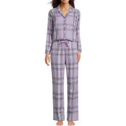 Pyjama-Set aus reinem Baumwoll-Flanell für Damen