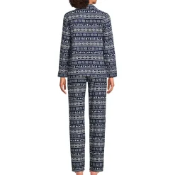 Pyjama-Set aus reinem Baumwoll-Flanell für Damen