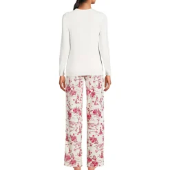 Pyjama-Set mit Flanellhose für Damen