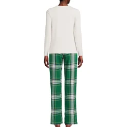 Pyjama-Set mit Flanellhose für Damen