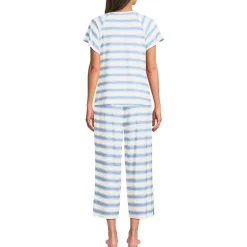 Pyjama-Set mit 3/4-Hose und Cooling-Finish für Damen