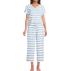 Pyjama-Set mit 3/4-Hose und Cooling-Finish für Damen