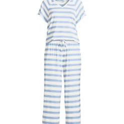 Pyjama-Set mit 3/4-Hose und Cooling-Finish für Damen