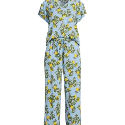 Pyjama-Set mit 3/4-Hose und Cooling-Finish für Damen