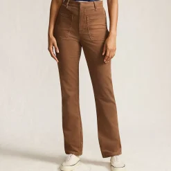 Rail Straight Feincordhose High Waist für Damen
