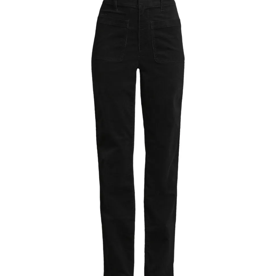 Rail Straight Feincordhose High Waist für Damen
