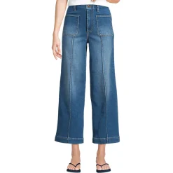 Recover Culotte-Jeans High Waist mit aufgesetzten Taschen für Damen