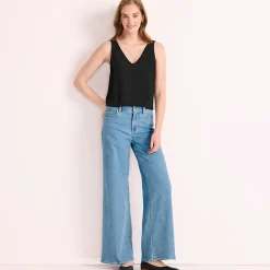 Recover Jeans High Waist mit extraweitem Bein für Damen