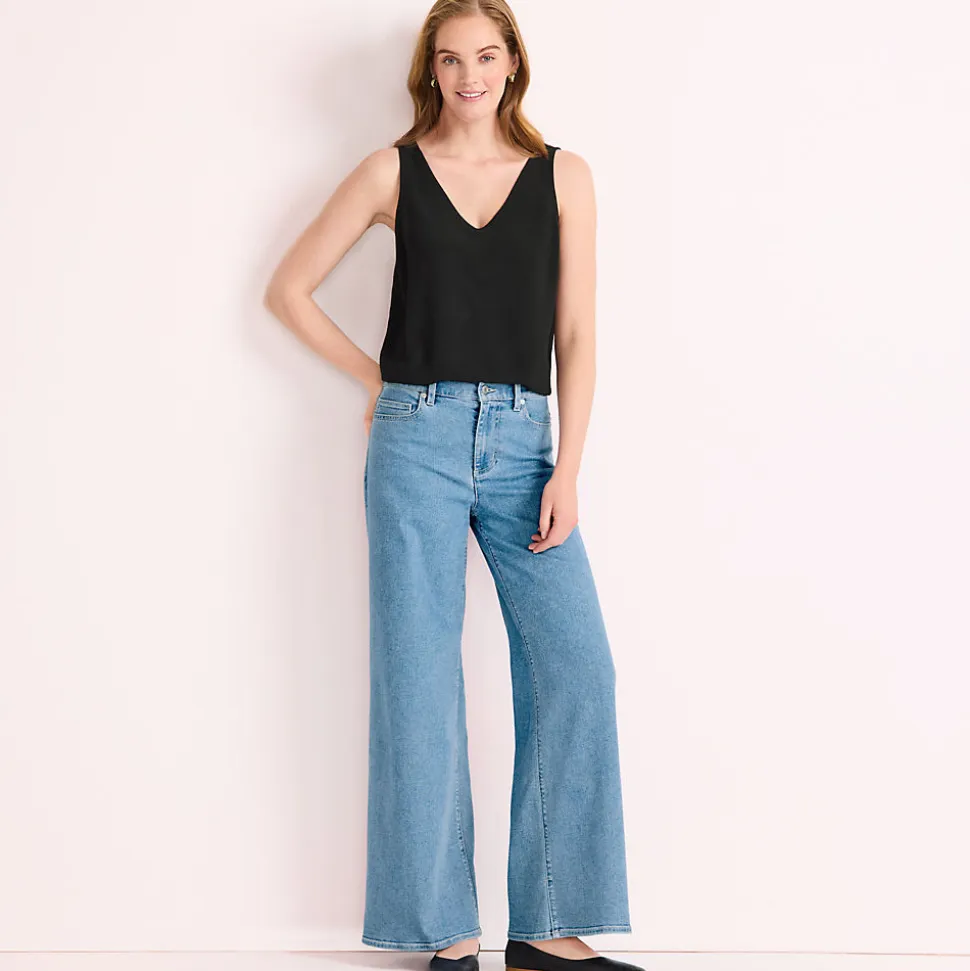 Recover Jeans High Waist mit extraweitem Bein für Damen