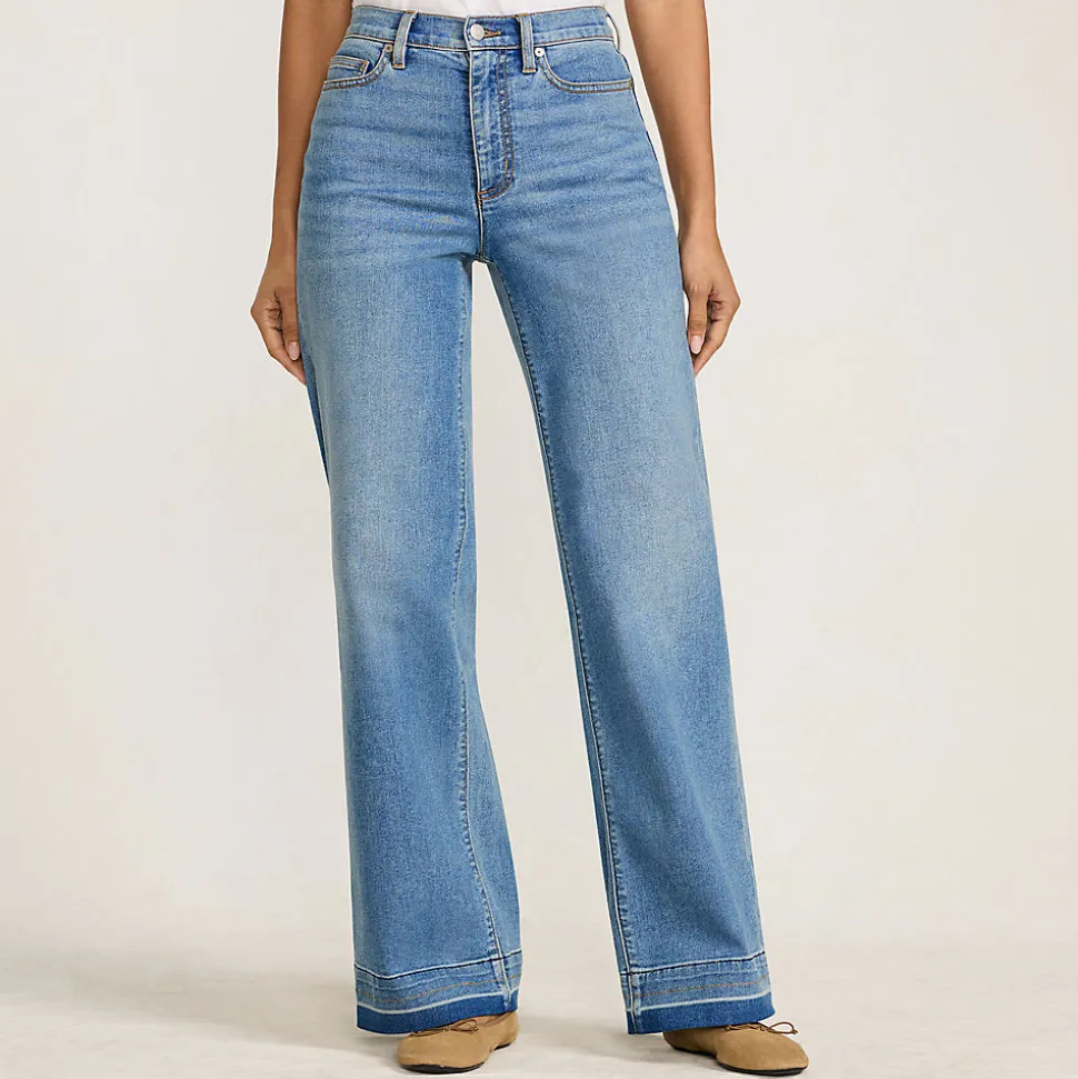 Recover Jeans High Waist mit weitem Bein