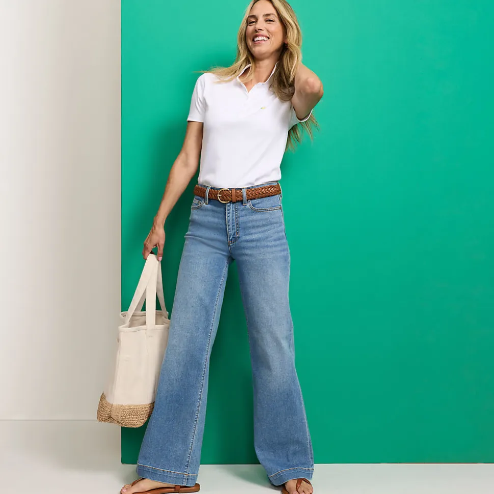 Recover Jeans High Waist mit weitem Bein