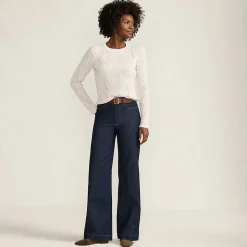 Recover Jeans High Waist mit weitem Bein