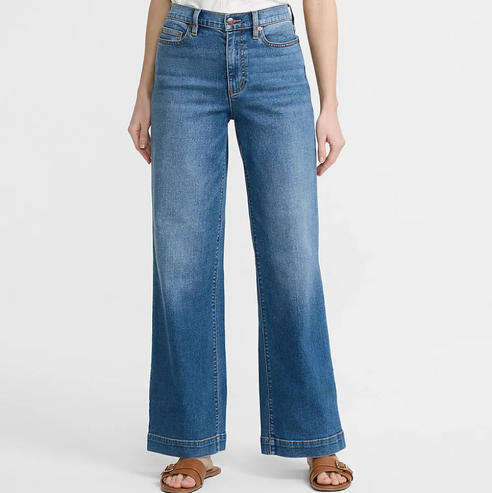 Recover Jeans High Waist mit weitem Bein