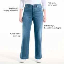 Recover Jeans High Waist mit weitem Bein