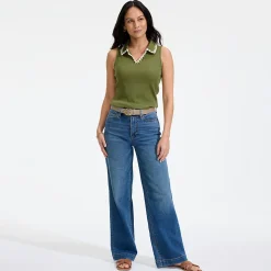 Recover Jeans High Waist mit weitem Bein