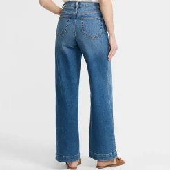 Recover Jeans High Waist mit weitem Bein