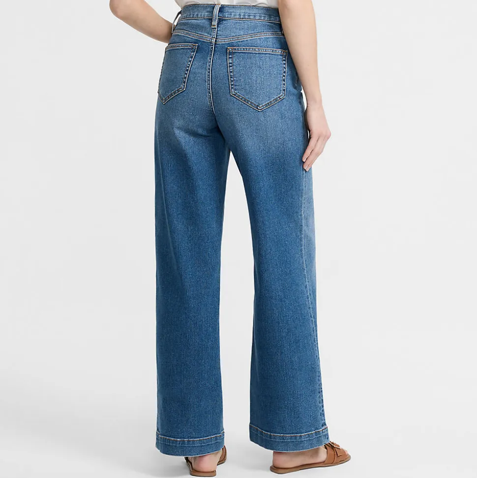 Recover Jeans High Waist mit weitem Bein